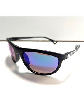 Kits The Pursuit Black Wrap Sunglasses UVA/UVB 400 Protection Gradient Lenses